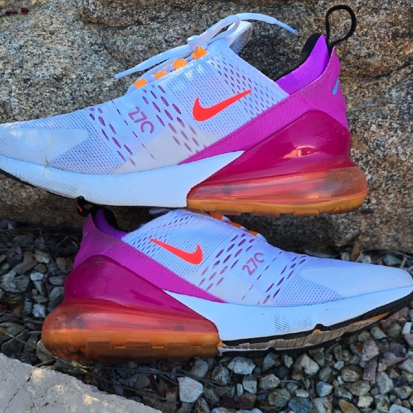 Nike Air Zoom White with Orange and Pink Accents - Picture 3 of 11